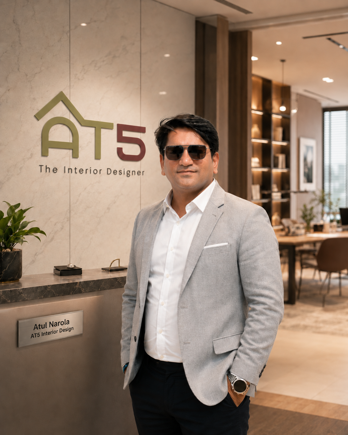 Atul Narola, Founder & CEO of AT5 Interior Designer